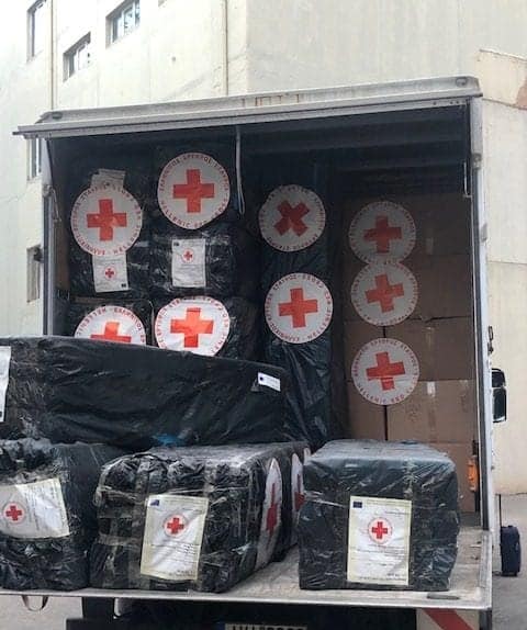 Ανθρωπιστική Βοήθεια από τον Ελληνικό Ερυθρό Σταυρό στην Αλβανία.