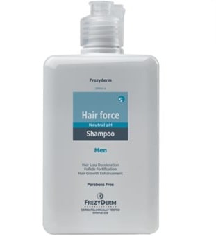 Η FREZYDERM δημιούργησε το σαμπουάν για την ανδρική τριχόπτωση Hair Force Shampoo, με μοναδική σύνθεση κατά της αντρικής τριχόπτωσης.