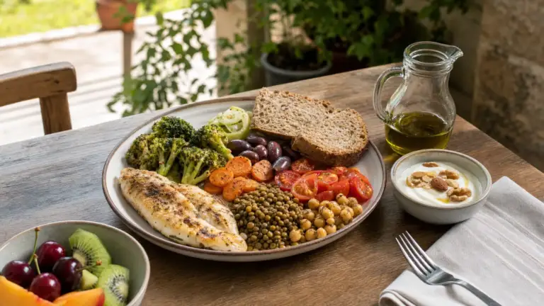 Υγιεινή μεσογειακή διατροφή με απλά γεύματα